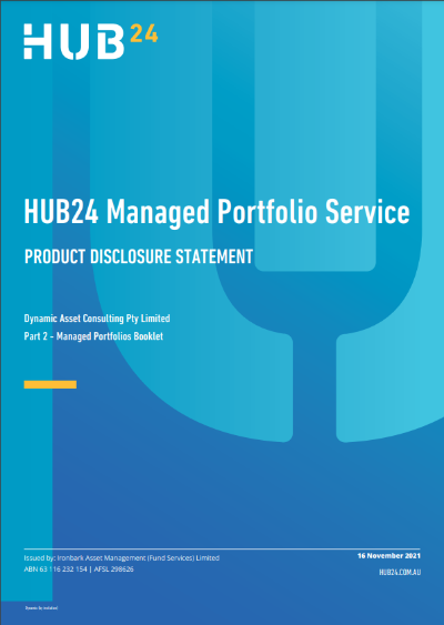 HUB24 Managed Portfolio Service Product Disclosure Document